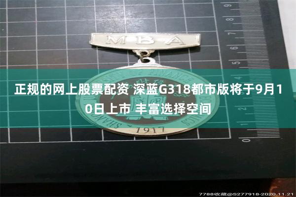 正规的网上股票配资 深蓝G318都市版将于9月10日上市 丰富选择空间