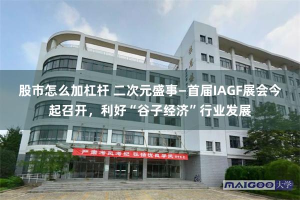 股市怎么加杠杆 二次元盛事—首届IAGF展会今起召开，利好“谷子经济”行业发展